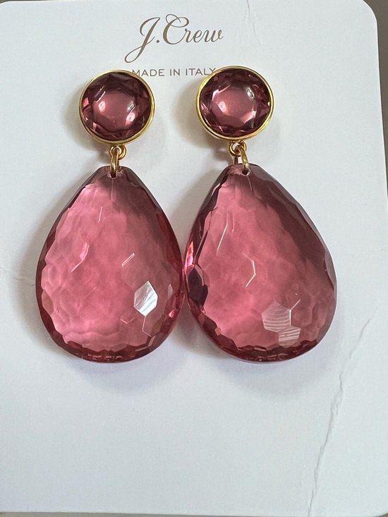 J. Crew Jewelry - 🩷NWT🩷 J.Crew Made-in-Italy faceted teardrop crystal earrings